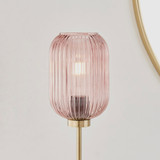 Coral Table Lamp Pink Glass Shade with Brass Base - Coral Table Lamp-3.jpg