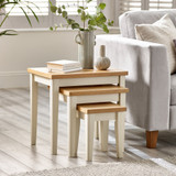 Eden Oak and Cream Solid Wood Set of 3 Nesting Side Tables - Eden-Oak-White-3-Set-Side-Tables-1.jpg