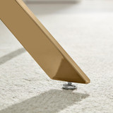 Leonardo Rectangle Brown/Grey Marble Glass and Gold Metal 4 Seat Dining Table - Leo-Marble-GLD-Leg-dininig Table-4-Seat-grey-6.jpg