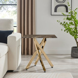 Leonardo Square Brown/Grey Marble Glass & Gold Side Table  - Leo-Marble-GLD-Leg-Side-Tables-grey-3 .jpg