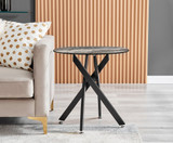Novara Round Grey Marble Glass and Black Side Table - Novara-side-table-grey-marble-black-leg-2.jpg