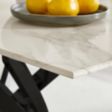 Leonardo Rectangular White Marble Glass and Black Metal 4 Seater Dining Table - Leo-Marble-BLK-Leg-dininig -Table-4-Seat-white-4.jpg Leonardo Rectangular White Marble Glass and Black Metal 4 Seater Dining Table - Leo-Marble-BLK-Leg-dininig -Table-4-Seat-white-4.jpg