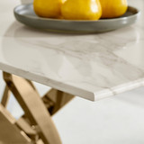 Leonardo Rectangular White Marble Glass and Gold Metal 4 Seater Dining Table - Leo-Marble-GLD-Leg-dininig Table-4-Seat-white-4.jpg