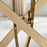 Leonardo Rectangular White Marble Glass and Gold Metal 4 Seater Dining Table - Leo-Marble-GLD-Leg-dininig Table-4-Seat-white-5.jpg