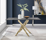 Leonardo Glass Marble Top Gold Legs 6 Seat Dining Table - leonardo-grey-marble-6-gold-modern-rectangular-dining-table-2.jpg