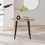 Koko Round Oak Effect 4 Seater Dining Table - koko-oak-modern-round-dining-table-2.jpg Koko Round Oak Effect 4 Seater Dining Table - koko-oak-modern-round-dining-table-2.jpg