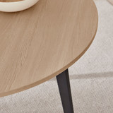 Koko Round Oak Effect 4 Seater Dining Table - koko-oak-modern-round-dining-table-3.jpg Koko Round Oak Effect 4 Seater Dining Table - koko-oak-modern-round-dining-table-3.jpg