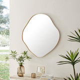 Vita Gold Irregular Pebble Wall Mirror - Vita Mirror-Gold-2.jpg