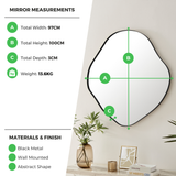 Vita Gold Irregular Pebble Wall Mirror - Vita-Mirror-Measurements.png