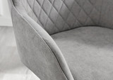 Koko Oak Effect Round Dining Table & 4 Falun Black Leg Chairs - Falun-Light Grey-Fabric-black-Leg-Dining-Chair-5.jpg