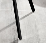 Koko Oak Effect Round Dining Table & 4 Falun Black Leg Chairs - Falun-Dark Grey-Fabric-black-Leg-Dining-Chair-7.jpg