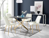 Leonardo Grey Glass Marble Effect Gold Leg Table & 4 Pesaro Gold Leg Chairs - leonardo-4-gry-mrb-gld-din-tbl-4-cream-pes-velv-gld-chair.jpg