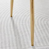 Leonardo Brown/Grey Glass Marble Effect Gold Leg Table & 4 Pesaro Gold Leg Chairs - Pesaro-blue-gold-dining-chair-7.jpg