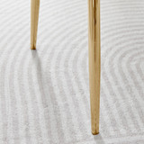 Leonardo Brown/Grey Glass Marble Effect Gold Leg Table & 4 Pesaro Gold Leg Chairs - Pesaro-grey-gold-dining-chair-7.jpg