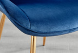 Leonardo Brown/Grey Glass Marble Effect Gold Leg Table & 4 Pesaro Gold Leg Chairs - Pesaro-Gold-Navy-dining-table-9.jpg