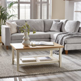 Eden Rectangular Cream and Oak Veneer Coffee Table - Eden-Oak-White-Coffee-Table-1.jpg