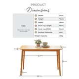 Lynton Rectangular Walnut Effect Wood 4 Seater Dining Table - Lynton-Small-Walnut-Table-Infographic.jpeg