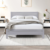 Dylan Solid Wood Bed Frame in Light Grey - Dylan.Double.Light.Grey.Bed-2.jpg
