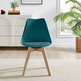 2x Stockholm Scandi Teal Faux Leather and Wood Dining Chairs - Stockholm-Dining-Chair-Teal-3.jpg