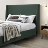 Hana Bed Frame in Green Recycled Fabric - Hana.King.Bed.Velvet.Green-3.jpg