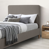 Romy Bed Frame in Taupe Recycled Fabric - Romy.Double.Bed.Velvet.Taupe-3.jpg