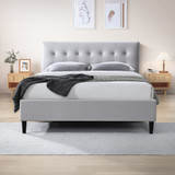 Lotus Bed Frame in Light Grey Velvet - Lotus.King.Bed.Velvet.Taupe-2.jpg