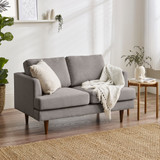 Fleur Taupe Recycled Fabric 2 Seater Sofa - Fleur-2-Seat-Fabric-Sofa-Taupe-1.jpg