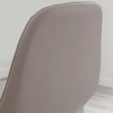 2x Corona Cappuccino Beige Faux Leather Counter Stools Silver Legs - Corona-Bar-Chair-Cappuccino-Faux-Leather-Silver-Legs-4.jpg