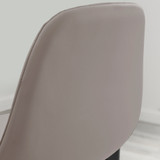 2x Corona Cappuccino Beige Faux Leather Counter Stools Black Legs - Corona-Bar-Chair-Cappuccino-Faux-Leather-Black-Legs-4.jpg
