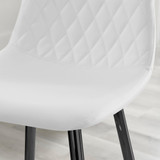 2x Corona White Faux Leather Counter Stools Black Legs - Corona-Bar-Chair-White-Faux-Leather-Black-Legs-3.jpg