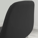 2x Corona Black Faux Leather Counter Stools Silver Legs - Corona-Bar-Chair-Black-Faux-Leather-Silver-Legs-4.jpg