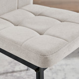 Paloma 2x Cream Fabric Black Legs Dining Chair - Paloma-Dining-Chair-Cream-Fabric-Black-Legs-8.jpg