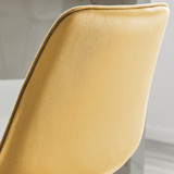 2x Pesaro Mustard Yellow Velvet Bar Stools Silver Legs - Pesaro Bar Chair-Mustard Velvet-Silver Legs-4.jpg 2x Pesaro Mustard Yellow Velvet Bar Stools Silver Legs - Pesaro Bar Chair-Mustard Velvet-Silver Legs-4.jpg
