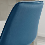 2x Pesaro Navy Velvet Bar Stools Black Legs - Pesaro-Bar-Chair-Navy-Velvet-BlackLegs-4.jpg