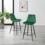 2x Pesaro Green Velvet Bar Stools Black Legs - Pesaro-Bar-Chair-Green-Velvet-Black-Legs-2.jpg 2x Pesaro Green Velvet Bar Stools Black Legs - Pesaro-Bar-Chair-Green-Velvet-Black-Legs-2.jpg