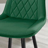 2x Pesaro Green Velvet Bar Stools Black Legs - Pesaro-Bar-Chair-Green-Velvet-Black-Legs-3.jpg 2x Pesaro Green Velvet Bar Stools Black Legs - Pesaro-Bar-Chair-Green-Velvet-Black-Legs-3.jpg