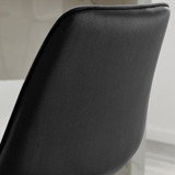 2x Pesaro Black Velvet Counter Stools Silver Legs - Pesaro Bar Chair-Black-Velvet-Silver Legs-4.jpg