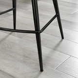 2x Pesaro Black Velvet Counter Stools Black Legs - Pesaro Bar Chair-Black-Velvet-Black Legs-5.jpg