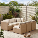 Orlando Beige PE Rattan 6 Seat Outdoor Sofa - Garden - Oralndo-2025-6-Seat-Rattan-Natural-Brown-9.jpg