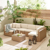 Orlando Beige Rattan & Cream 6 Seat Modular Garden Sofa - ORL-NAT-OUT-SOF-6_1.jpg
