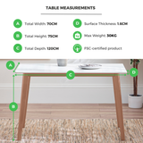 Sofia Rectangular White Wood 4 Seater Dining Table - Sofia-rectangle-Measurements-Wood.png Sofia Rectangular White Wood 4 Seater Dining Table - Sofia-rectangle-Measurements-Wood.png