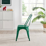 Cotswold Oak Black Leg Dining Table & 6 Colton Metal Chairs - Colton.Dining.Chairs.Green-5v.jpg