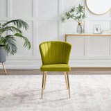 2x Danica Green Velvet Dining Chairs Gold Legs - Danica-Chair-Green-Velvet-Gold-Legs-3.jpg