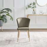 2x Danica Taupe Velvet Dining Chairs Gold Legs - Danica-Chair-Taupe-Velvet-Gold-Legs-3.jpg