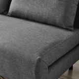 Bobby Dark Grey Fabric Double Folding Sofa Bed - Bobby-Double folding sofa bed-dark grey fabric-4.jpg