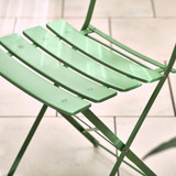 Cabo Green Metal 2 Seat Garden Bistro Table Set - Cabo-Folding-Bistro-Set-Metal-Green-5.jpg