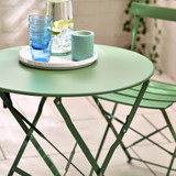 Cabo Green Metal 2 Seat Garden Bistro Set - Cabo-Folding-Bistro-Set-Metal-Green-3.jpg