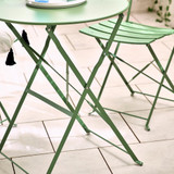 Cabo Green Metal 2 Seat Garden Bistro Set - Cabo-Folding-Bistro-Set-Metal-Green-6.jpg