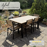 Malva Wood & Black 6 Seat Extending Table Garden Dining Set  - MALV-OUT-DIN-SET-6_UGC.png