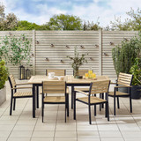 Malva Wood & Black 6-8 Seat Extending Table Garden Dining Set  - MALV-OUT-DIN-SET-6_3.jpg